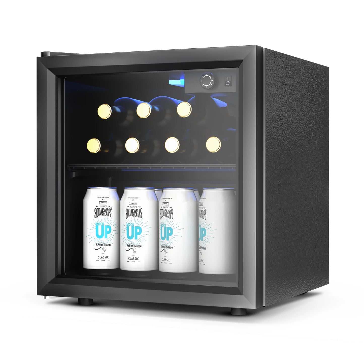 SIMZLIFE Mini Fridge Can Beverage Refrigerator Cooler