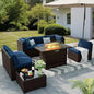 8 Pieces Outdoor Patio Furniture Set