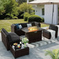 8 Pieces Outdoor Patio Furniture Set