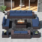 13 Pieces Outdoor Patio Furniture Set Patio Sectional Sofa