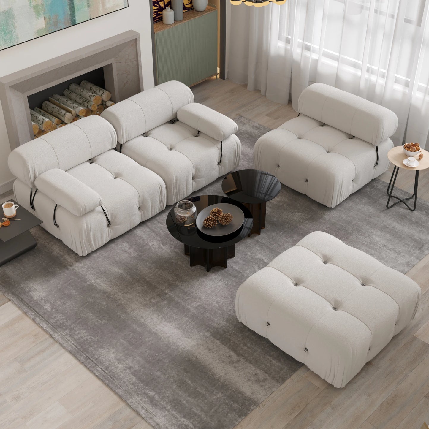 Sectional Sofa Living Room Sofas Velvet Couch