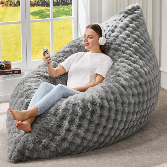3-in-1 Giant Memory Foam Bean Bag Chair