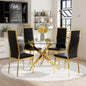 Round Dining Table Set for 4