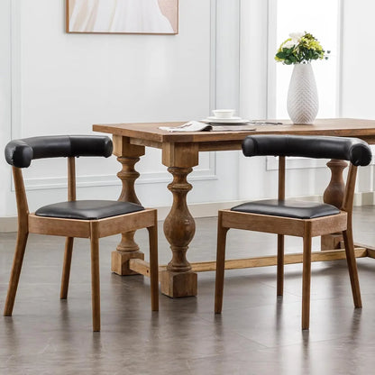 Dining Chairs Set of Fabric Kitchen Chairs Mid Century