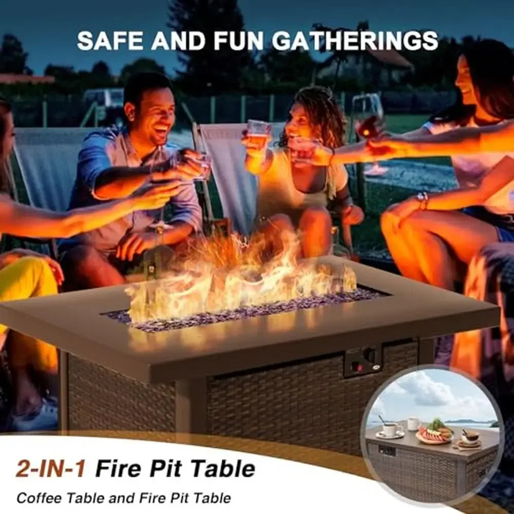 Outdoor Patio Furniture Set With Fire Pit