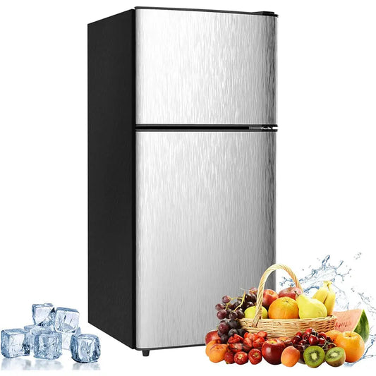 Mini Fridge with Freezer, Small Refrigerator, EnergySaving