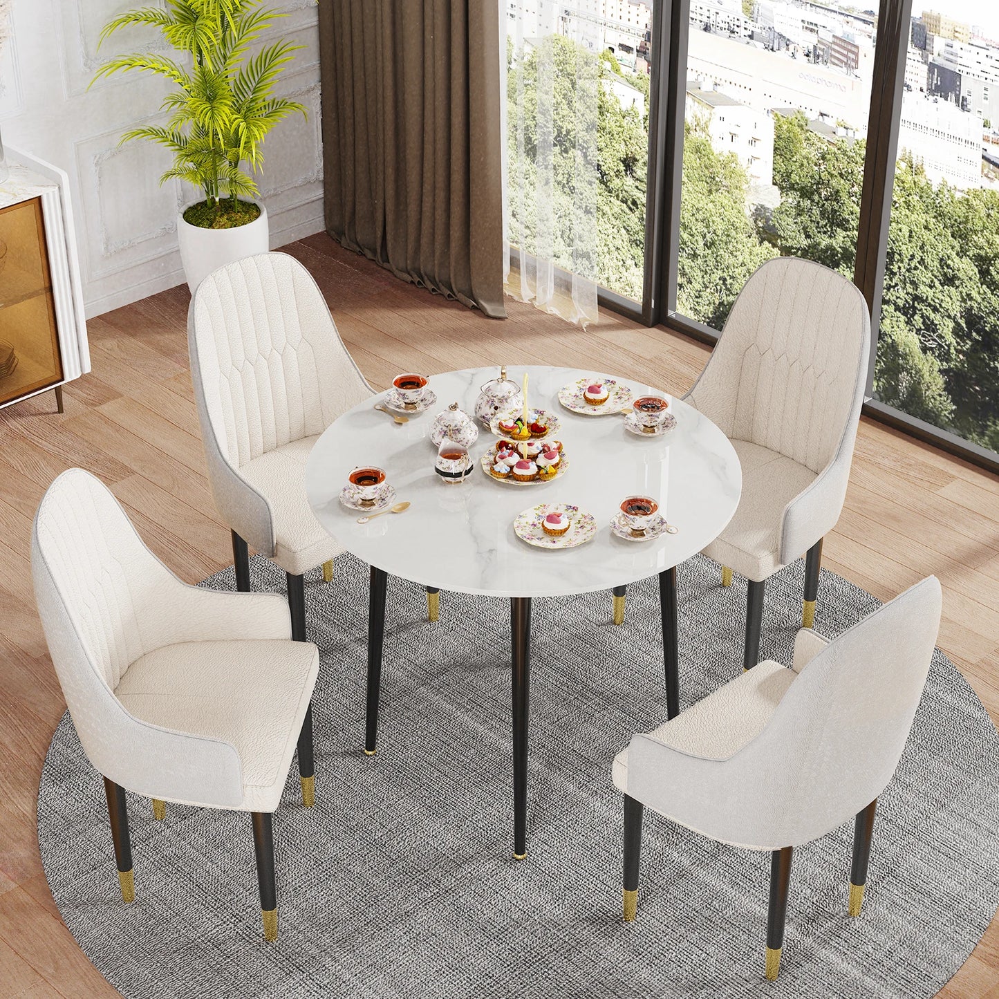Sintered Stone Dining Table Round Coffee Table