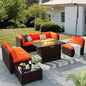 8 Pieces Outdoor Patio Furniture Set