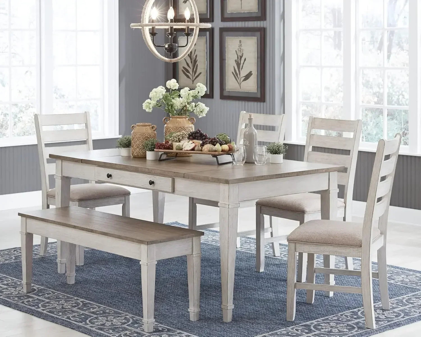 Skempton Farmhouse Rectangular Dining Room Table