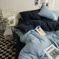 Washed Cotton Bedding 4 Pieces Set Student