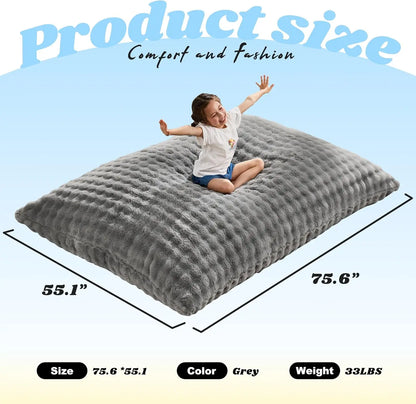 3-in-1 Giant Memory Foam Bean Bag Chair