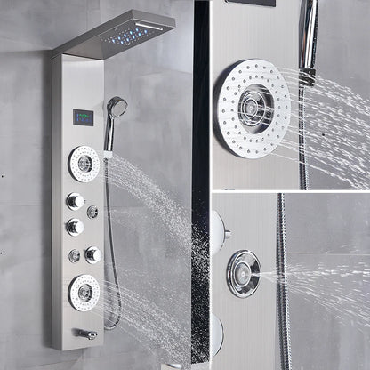 Digital Display Bathroom Shower Panel LED