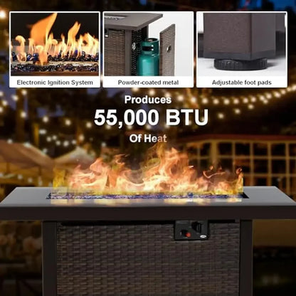 Outdoor Patio Furniture Set With Fire Pit