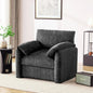 Chenille Oversized Livingroom Armchair Mid-Century