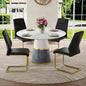 Modern Round Dining Table Set for 4