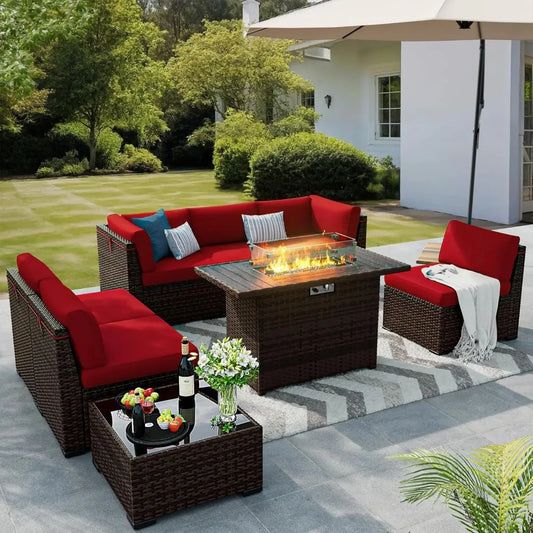 8 Pieces Outdoor Patio Furniture Set